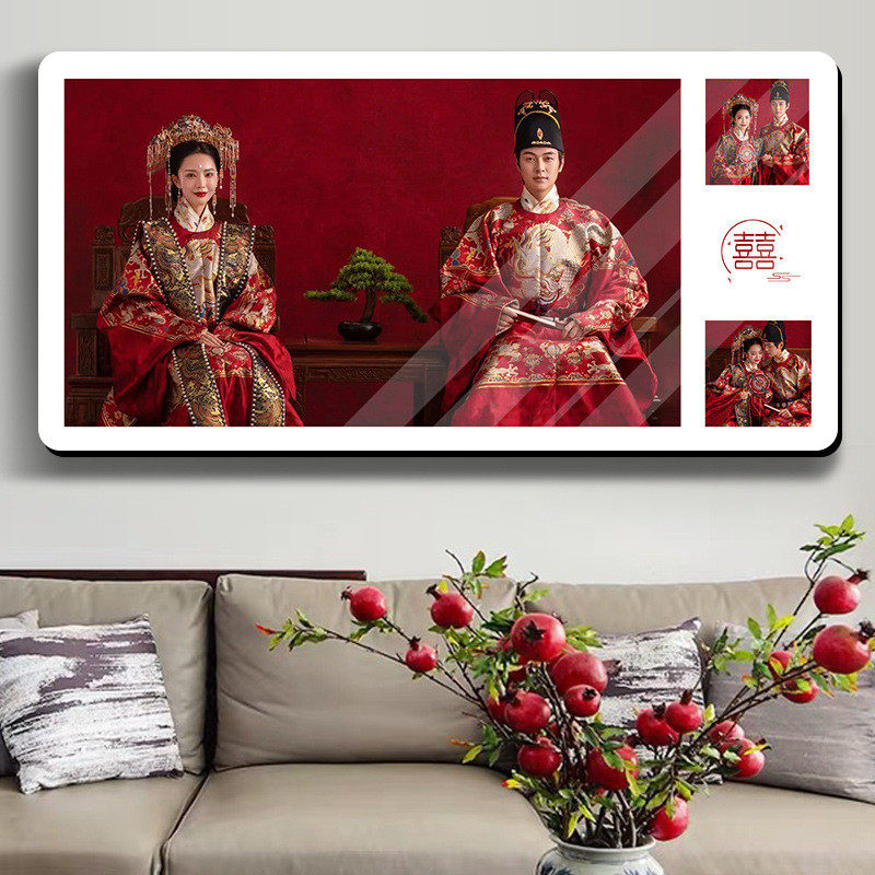 jih3寸水晶婚纱照放大挂墙洗照片做成相框床头结婚照48批发,淘宝优惠券,粉丝福利购,淘宝优惠卷