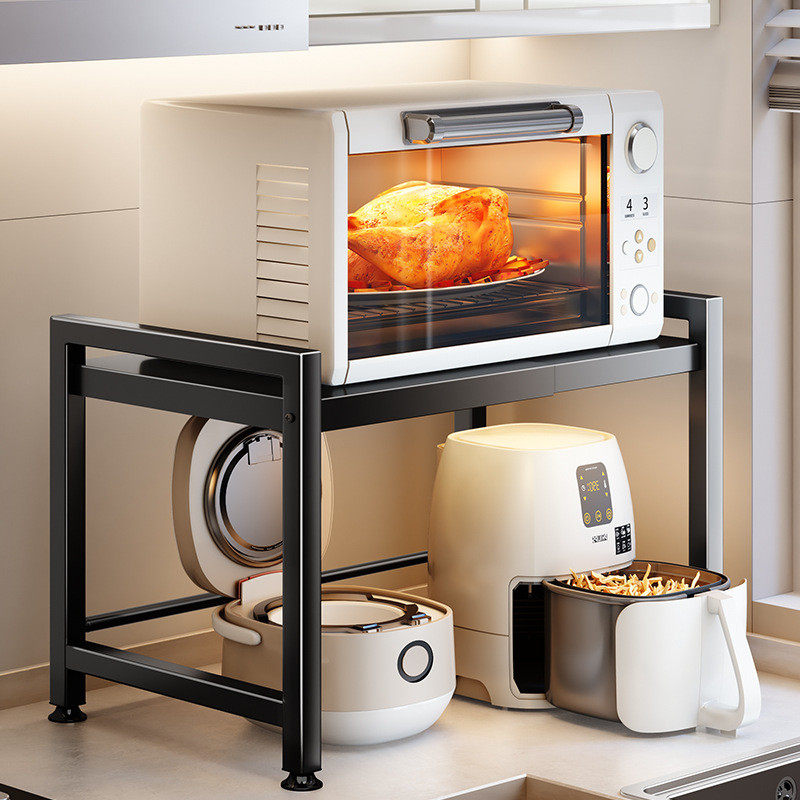 加宽伸缩厨房微波炉置物架收纳用双层台桌面多功能烤箱电器架子,淘宝优惠券,粉丝福利购,淘宝优惠卷
