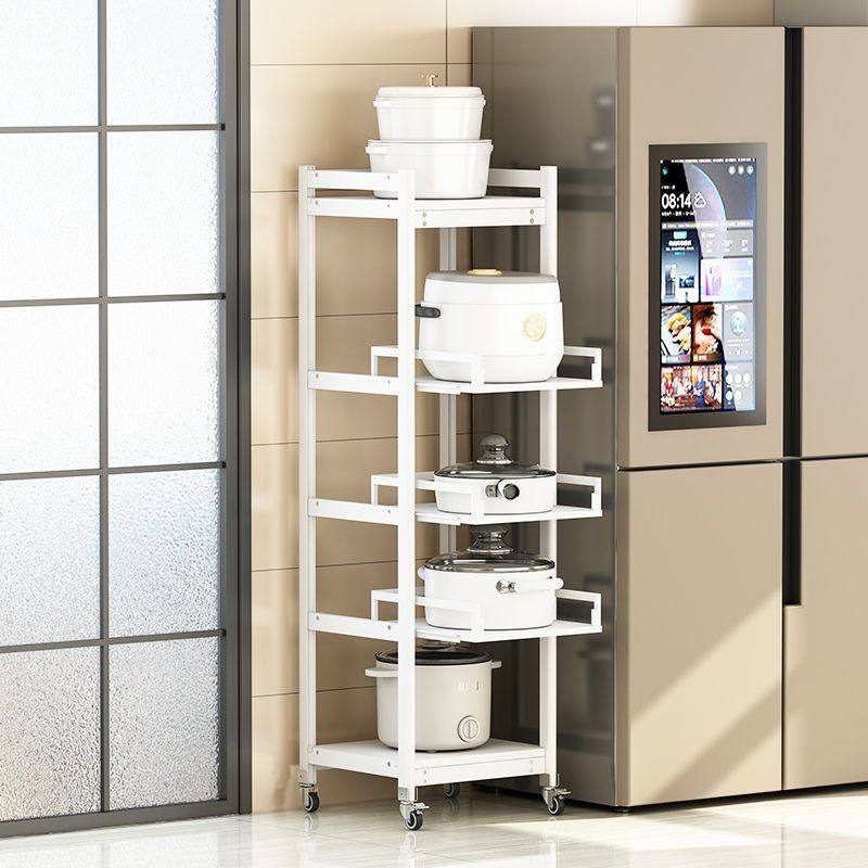 5V6厨房锅架置物架落地多层多功能储物架家用微波炉一体可抽拉收,淘宝优惠券,粉丝福利购,淘宝优惠卷