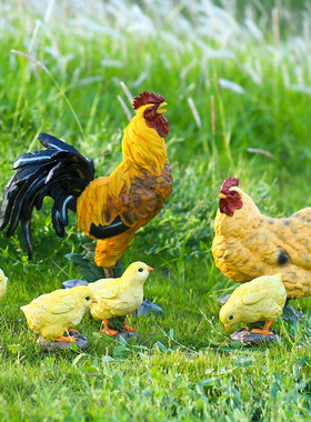 m3no批发花园装饰摆件草坪公鸡母鸡户外庭院幼儿园布置小院子户外