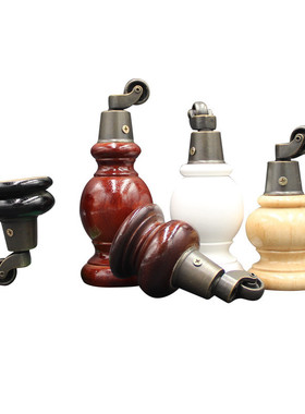 滑轮套实木沙发脚橱柜木质脚茶几腿支撑腿家具脚木腿电视柜脚新品