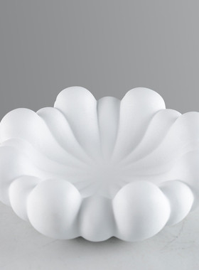 热销现代意式极简云朵样板房几何树脂摆件茶室书房桌面家居装饰摆