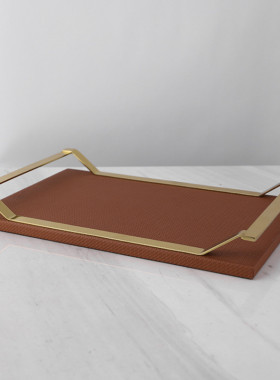 热销米洛客厅现代轻奢托盘样板间家居摆件思维玄关酒柜餐桌售楼处