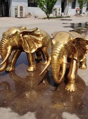河北圣喜雕塑雕塑直销铜大象，铸铜动物玛铜雕生产定制厂家