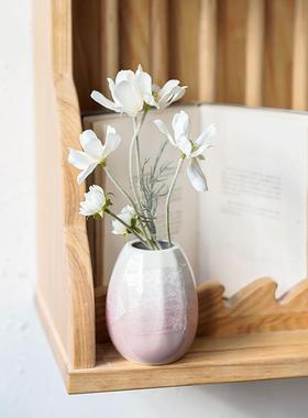 热销kitanotoujyudou/九谷烧/彩银3.5号一轮生花瓶(粉红)