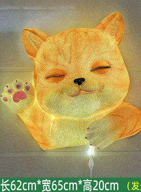 仿真面包模型灯雕塑动物店创意招牌门头发光烤串壁挂烘焙装饰摆件