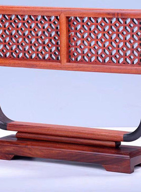 热销紫光檀创新中式书法毛笔挂可拆卸书法国画置文房四宝创意笔笔