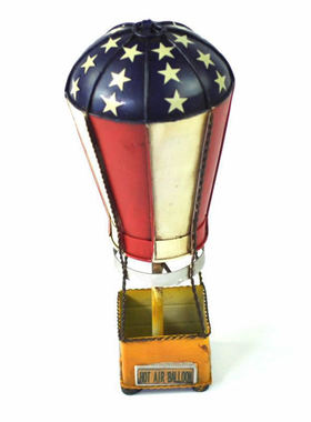 热销复古铁皮装饰酒吧18世纪法国热气球模型摆件西餐厅吊挂家爆品