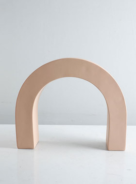 现代简约创意几何立体树脂摆件样板房摆设家居软装艺术品售楼处