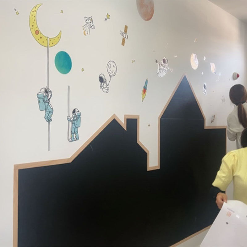 儿童幼儿园走廊画画造型涂鸦墙贴纸自粘吸磁性黑板墙用定制装饰,淘宝优惠券,粉丝福利购,淘宝优惠卷
