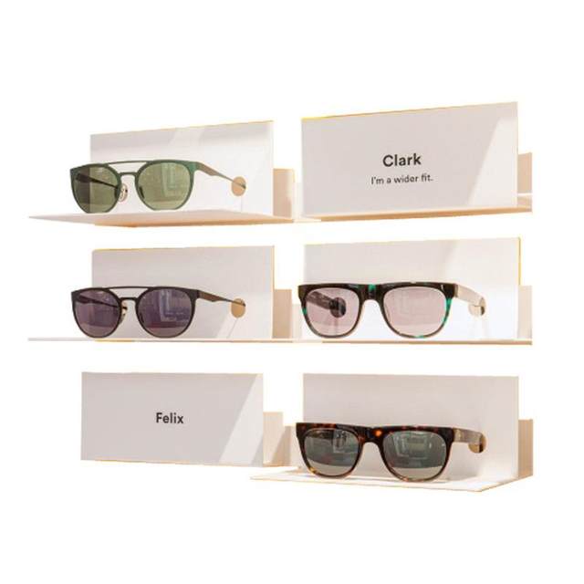 Showcase fashion glasses display cabinet boutique sunglasses painted high and low cabinet sunglasses display cabinet shelves wall shelves