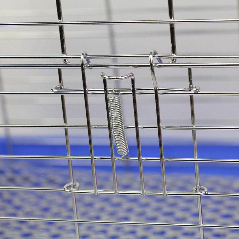 工厂直营中号兔笼镀铬兔笼荷兰猪笼子豚鼠笼子不锈钢蓝盆中号兔笼,淘宝优惠券,粉丝福利购,淘宝优惠卷