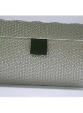 供应简约编织皮纹质储物收纳箱批发样板房衣帽间米白储物盒欧式