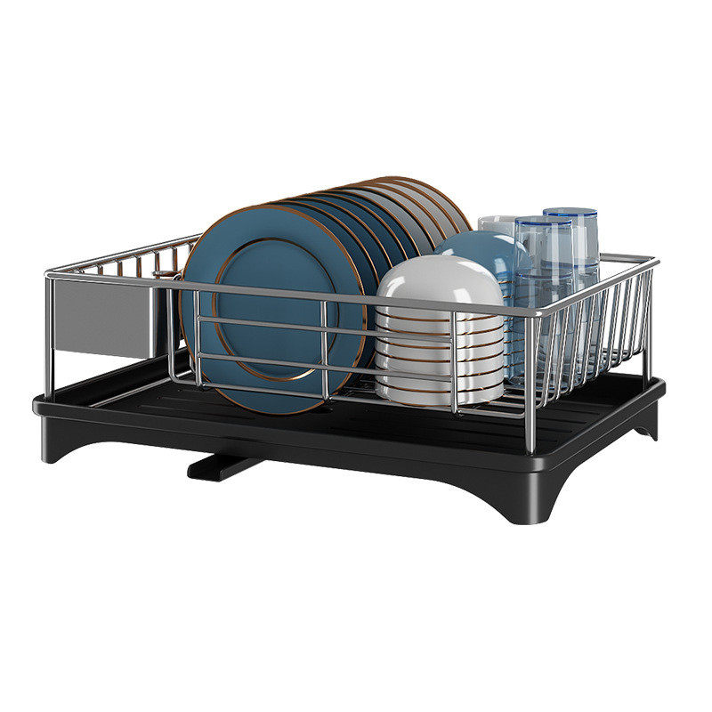 304不锈钢碗碟收纳架厨房置物架台式餐具沥水篮单层放碗筷收纳柜,淘宝优惠券,粉丝福利购,淘宝优惠卷
