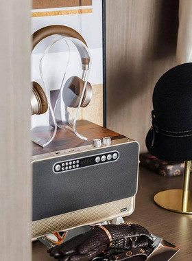 样板间书房民宿咖啡馆音乐主题装饰品摆件头戴式耳机拍摄陈列道具