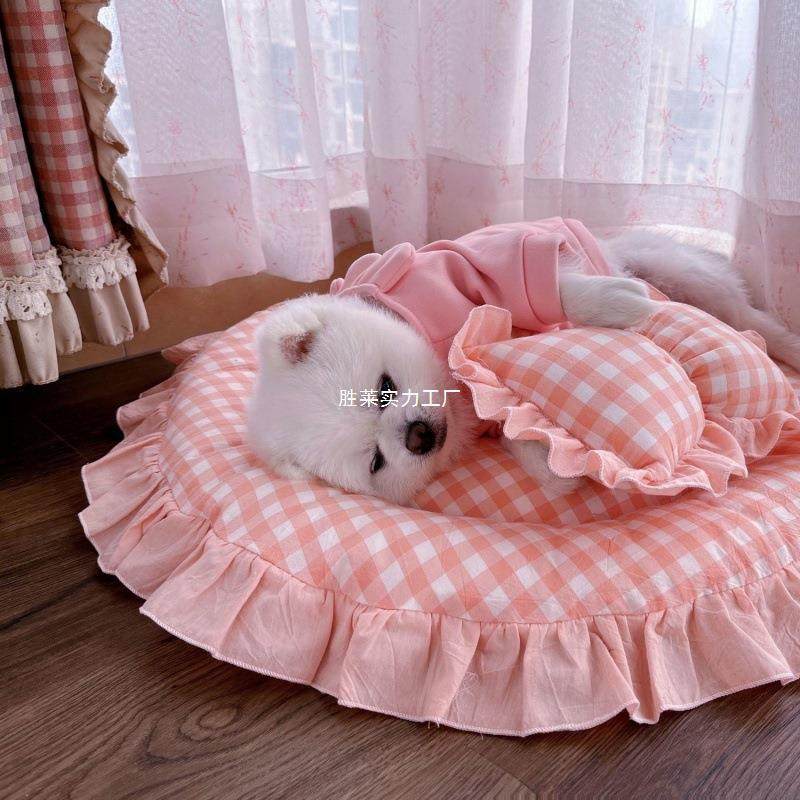 狗窝猫可拆洗宠物小型犬垫子床屋可爱公主床四季泰迪一件包邮,淘宝优惠券,粉丝福利购,淘宝优惠卷