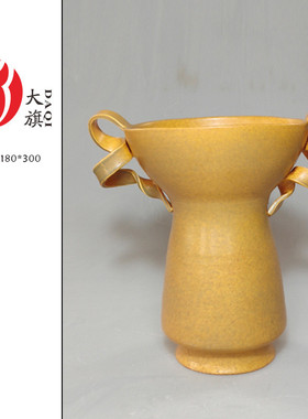 热销别墅艺术家居软装白色陶瓷手工花瓶摆件样板房现代酒店装饰品