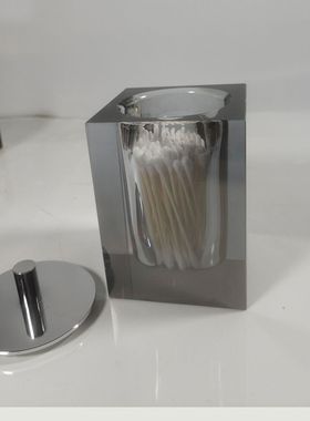 热销厂家供应轻奢水晶高档棉签盅棉签盒收纳盒家居用品样板间摆件
