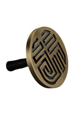 7.5厘米/9厘米/12香黄铜黑檀木柄大号厘米篆工具打纂