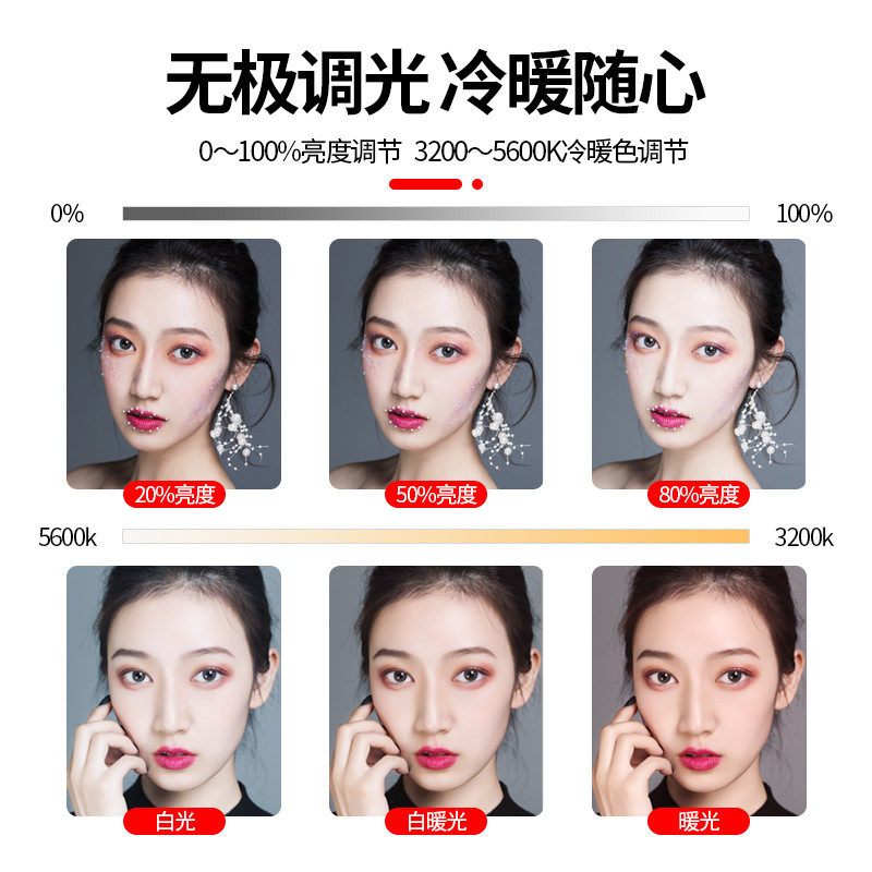 VL81迷你便携led补光灯摄影灯微单反相机手机通用vlog户外拍摄拍照柔光灯神秘少女轮廓灯小型影室手持打光灯 - 图1