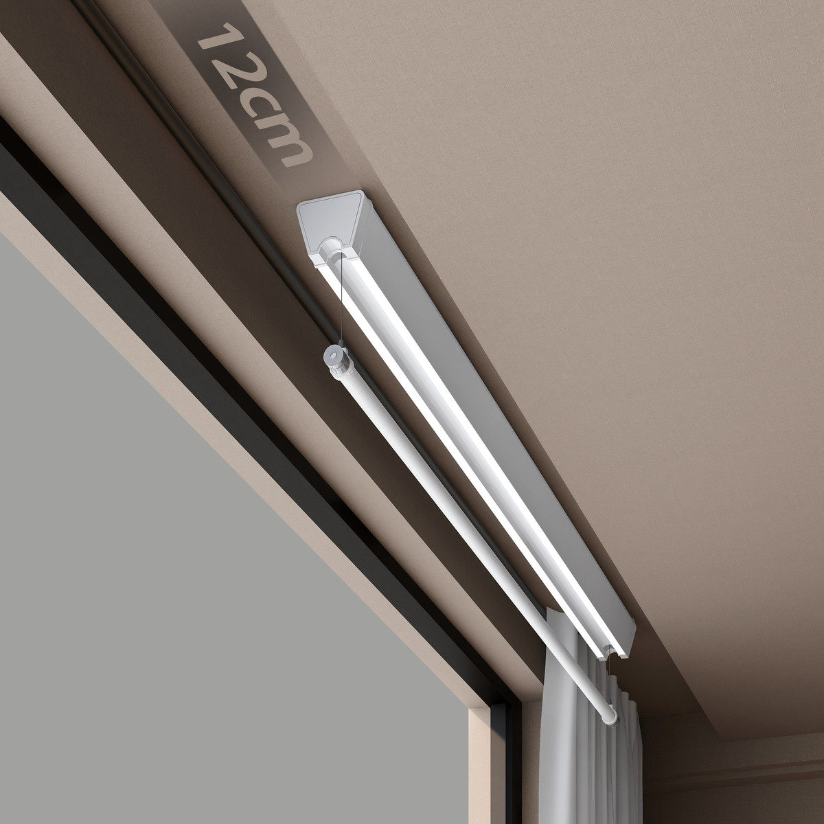 单杆电动晾衣架隐藏嵌入式小户型窗帘盒自动升降晾衣机隐形侧东龙,淘宝优惠券,粉丝福利购,淘宝优惠卷