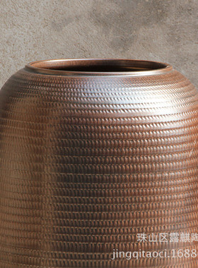 供应 会所酒店软装批发 景德镇陶瓷落地大花瓶 装饰品批发