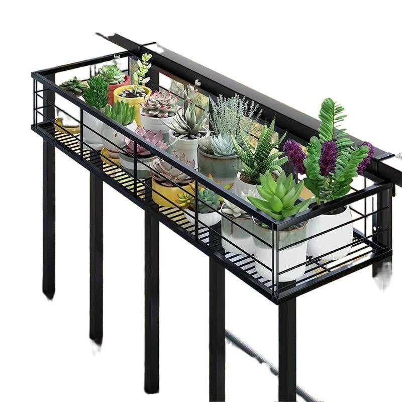 阳台花架悬挂式铁艺护栏花盆挂架多肉栏杆花架子室内窗台置瑞之银,淘宝优惠券,粉丝福利购,淘宝优惠卷