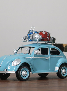 热销复古铁艺老爷车模型道具装饰铁艺模型工艺品摆件摆设家居饰品