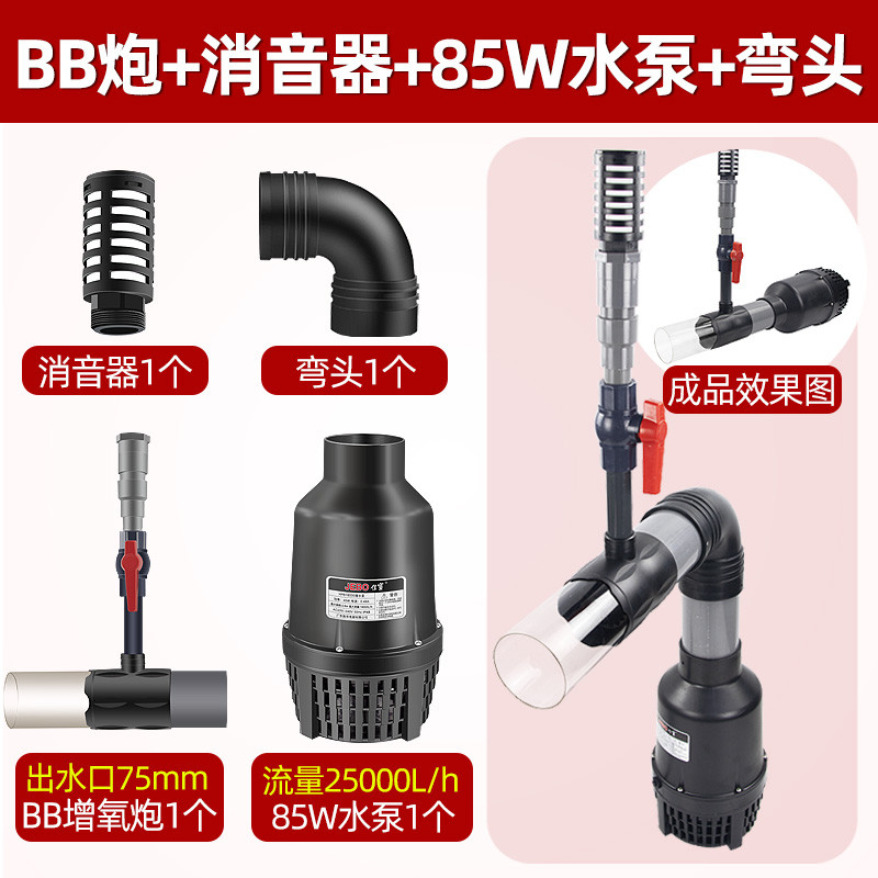HASE鱼池增氧推水器造浪水循环爆氧泵潜水曝气增氧机出水口增氧炮 - 图1