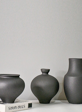 热销简约现代创意陶瓷花瓶客厅展厅茶几餐厅酒店软装饰品样板间干