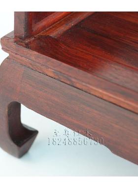 红木家具模型红酸枝微缩家具微型家具木质罗汉床浮雕摆件批发