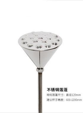 不锈钢铁艺饰摆件家居户外金属荷叶摆荷花酒店别墅庭院水景装饰品