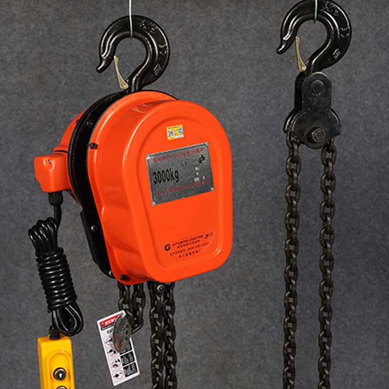 热销电动380v1t/2t/5t环链电动葫芦雄狮倒链提升机挂钩固定式电葫 - 图1