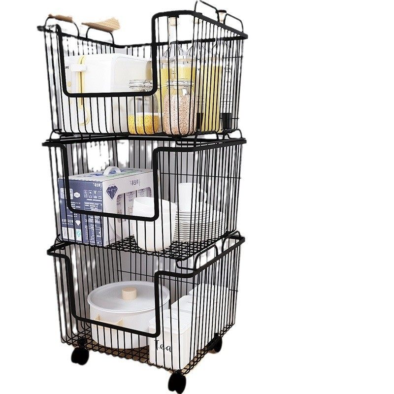 热销厨房家用落地式蔬菜叠加置物架多功能大容量可蓝水果收纳架加,淘宝优惠券,粉丝福利购,淘宝优惠卷