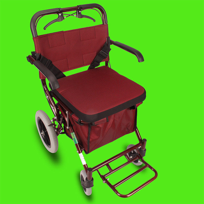 6QCS老年手推车代步手扶助行车座椅轻便折叠老人推车可推可坐助步,淘宝优惠券,粉丝福利购,淘宝优惠卷