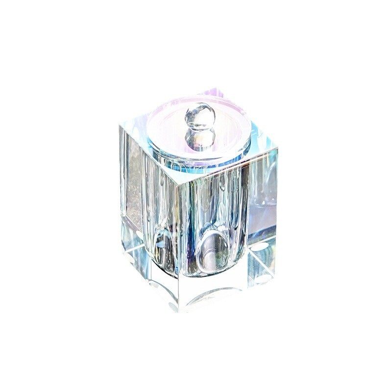 浴室高档水晶棉签盒置物架酒店餐厅茶几家用桌面牙签筒牙线收纳罐,淘宝优惠券,粉丝福利购,淘宝优惠卷