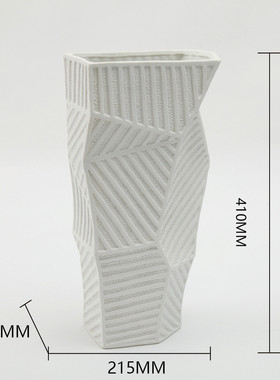 简约几何样板间陶瓷插花花瓶ins韩风高档客厅异形艺术摆件批发