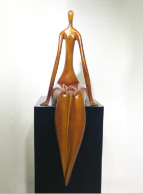 大售楼处创意抽象人物装饰品样板间摆件酒店现代轻奢落地美陈艺术