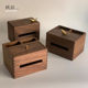 Black walnut solid wood cardboard box hotel home living room dining bedroom home wooden storage tissue box
