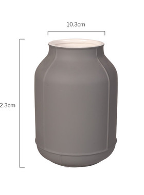 现代式罐子陶瓷花瓶大容量口径插花瓶口意彩绘园艺盆栽家居工艺品