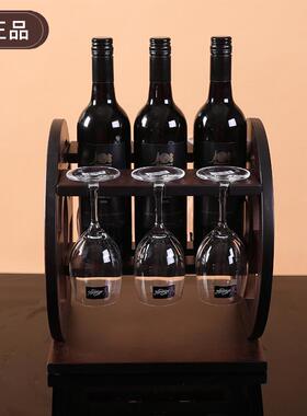 酒神牌新博古酒架红酒实木木质欧式酒架欧式葡萄酒酒架创意红酒架