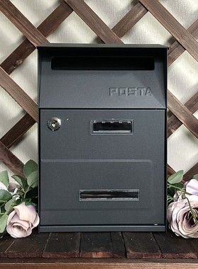 bc10批发密码锁信箱装饰美式港式外防别墅信报箱室邮箱雨水意见箱