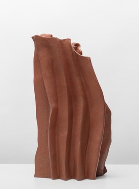 花器创意树脂禅意山川纹理现代中式花器客厅茶几餐桌面装饰品摆件