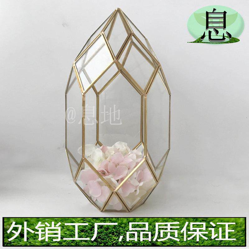 35j包邮!工厂直销高端铜条几何微景观多肉植物玻璃花房金色蜡烛台,淘宝优惠券,粉丝福利购,淘宝优惠卷