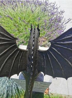 热销喷水产品树脂动物艺术花园农场跨境电商北美欧洲恐龙非质量不