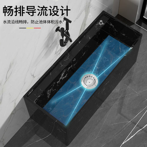 cs大号拖把池大理石家用阳台卫生间石材墩布池户外庭院拖布池超长 - 图1