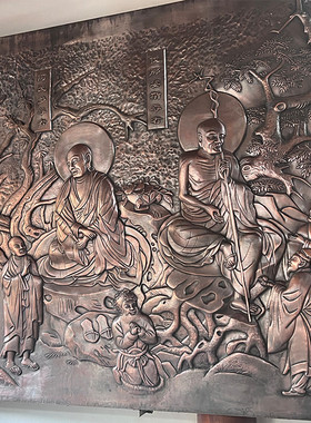 大型铜浮雕文化墙浮雕装饰工程锻铜铸铜景区广场校园铸铜雕塑人物