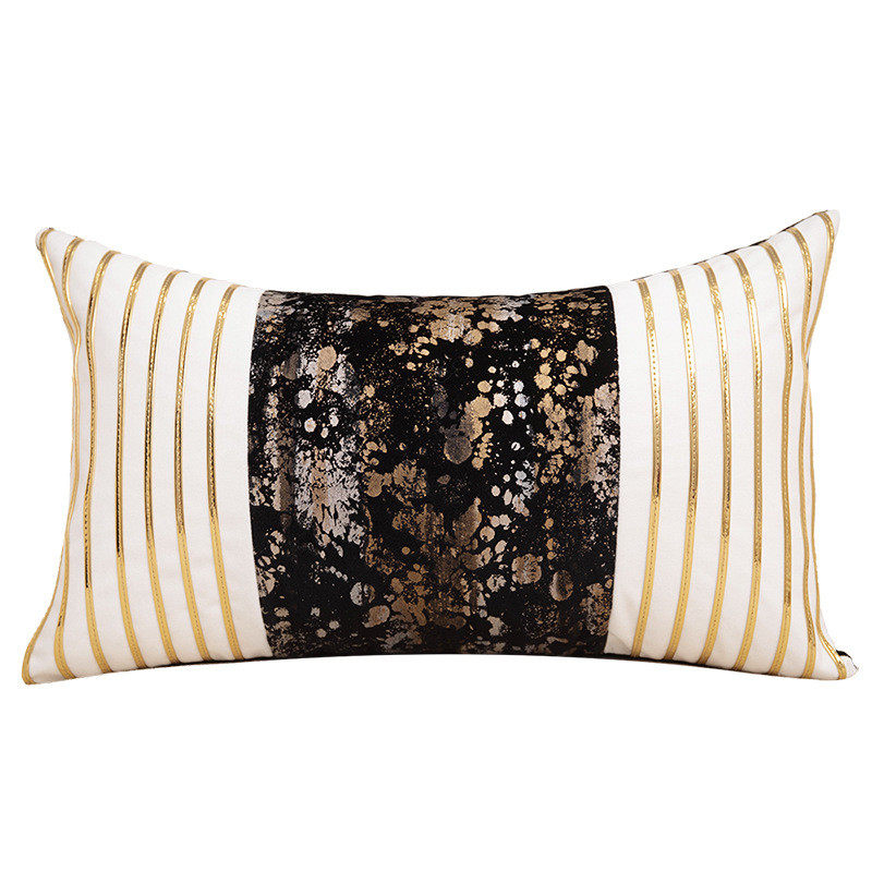 轻奢售楼处样板房床品套件黑金色酒店别墅高端软装设计师抱枕批发,淘宝优惠券,粉丝福利购,淘宝优惠卷