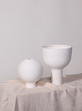 ins风简约创意陶瓷花瓶客厅家居干花插花玄关工艺品软装摆件批发