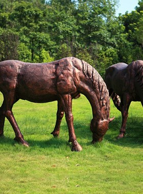 户外大型铜雕人物雕塑广场步行街锻铜雕塑小品民俗金属铸铜雕塑